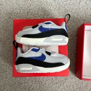 New Nike Air max 90 Crib TD Toddler sz 3c blue with box toddler
